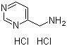 4-Pyrimidinemethanamine hydrochloride molecular structure (CAS 618446-08-5)