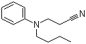 3-(丁基苯氨基)丙腈分子结构 (CAS 61852-40-2)