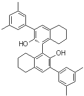 structure of CAS# 618854-90-3, (1R)-3,3'-Bis(3,5-dimethylphenyl)-5,5',6,6',7,7',8,8'-octahydro[1,1'-binaphthalene]-2,2'-diol