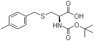 N-叔丁氧羰基-S-(4-甲基苄基)-L-半胱氨酸分子结构 (CAS 61925-77-7)