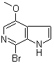 7-Bromo-4-methoxy-1H-pyrrolo[2,3-c]pyridine molecular structure (CAS 619331-35-0)