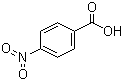 结构式 CAS# 62-23-7, 对硝基苯甲酸; 4-硝基苯甲酸