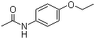 structure of CAS# 62-44-2, Phenacetin;4'-Ethoxyacetanilide; 4-Acetophenetidine