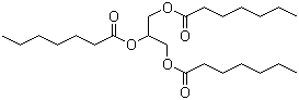 structure of CAS# 620-67-7, Glycerol triheptanoate;Heptanoic acid 1,1',1''-(1,2,3-propanetriyl) ester; Trienanthoin; Glyceryl triheptanoate; Triheptanoic glyceride; Triheptanoin; Trioenanthoin