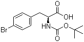 (S)-N-Boc-4-Bromophenylalanine molecular structure (CAS 62129-39-9)