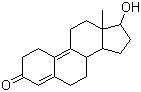 结构式 CAS# 6218-29-7, 甲基双烯醇酮; 17b-羟基雌甾-4,9-二烯-3-酮