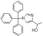 structure of CAS# 62256-50-2, alpha-Methyl-1-(triphenylmethyl)-1H-imidazole-4-methanol;1-[4-(N-Triphenylmethyl)imidazolyl]ethanol; 4-(1-Hydroxyethyl)-1-triphenylmethylimidazole