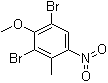 1,3-Dibromo-2-methoxy-4-methyl-5-nitrobenzene molecular structure (CAS 62265-99-0)