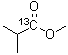 Isobutyric-1-<sup>13</sup>C acid methyl ester molecular structure (CAS 6228-77-9)