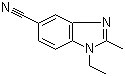 1-Ethyl-2-methyl-5-cyanobenzimidazole molecular structure (CAS 62306-08-5)
