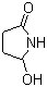structure of CAS# 62312-55-4, 5-Hydroxy-2-pyrrolidone;5-Hydroxypyrrolidin-2-one; DL-5-Hydroxy-2-pyrrolidone