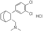 (2R,3S)-rel-3-(3,4-二氯苯基)-N,N-二甲基-双环[2.2.2]辛烷-2-甲胺盐酸盐分子结构 (CAS 62373-97-1)