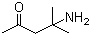 structure of CAS# 625-04-7, Diacetonamine;4-Amino-4-methyl-2-pentanone