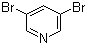 3,5-Dibromopyridine molecular structure (CAS 625-92-3)
