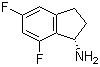 (1S)-5,7-Difluoro-2,3-dihydro-1H-inden-1-amine molecular structure (CAS 625471-17-2)