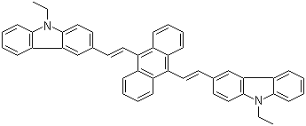 3,3'-(9,10-Anthracenediyldi-2,1-ethenediyl)bis[9-ethyl-9H-carbazole] molecular structure (CAS 62555-84-4)