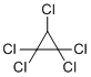 structure of CAS# 6262-51-7, Pentachlorocyclopropane;1,1,2,2,3-pentachlorocyclopropane