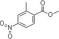 structure of CAS# 62621-09-4, 2-Methyl-4-nitrobenzoic acid methyl ester;Methyl 2-methyl-4-nitrobenzoate