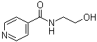 structure of CAS# 6265-74-3, N-(2-Hydroxyethyl)-4-pyridinecarboxamide;N-(2-Hydroxyethyl)isonicotinamide; N-Hydroxyethylisonicotinamide; NSC 33143