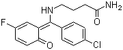 structure of CAS# 62666-20-0, Progabide;Halogabide; 4-[[(Z)-(4-Chlorophenyl)-(3-fluoro-6-oxo-1-cyclohexa-2,4-dienylidene)methyl]amino]butanamide