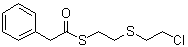 Benzeneethanethioic acid S-[2-[(2-chloroethyl)thio]ethyl] ester molecular structure (CAS 6276-38-6)