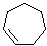 structure of CAS# 628-92-2, Cycloheptene;(1Z)-Cycloheptene; NSC 5162; cis-Cycloheptene