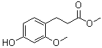 4-Hydroxy-2-methoxybenzenepropanoic acid methyl ester molecular structure (CAS 628333-35-7)
