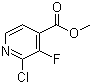 2-Chloro-3-fluoroisonicotinic acid methyl ester molecular structure (CAS 628691-95-2)