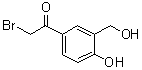 structure of CAS# 62932-94-9, 2-Bromo-4'-hydroxy-3'-(hydroxymethyl)acetophenone