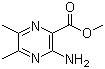 结构式 CAS# 6294-72-0, 3-氨基-5,6-二甲基-2-吡嗪羧酸甲酯