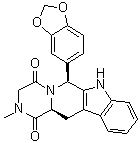 (6S,12aS)-6-(1,3-Benzodioxol-5-yl)-2,3,6,7,12,12a-hexahydro-2-methylpyrazino[1',2':1,6]pyrido[3,4-b]indole-1,4-dione molecular structure (CAS 629652-72-8)