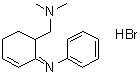 N-[6-[(二甲基氨基)甲基]-2-环己烯-1-亚基]苯胺氢溴酸盐分子结构 (CAS 6309-34-8)