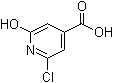 structure of CAS# 6313-51-5, 2-Chloro-6-hydroxyisonicotinic acid;NSC 40134; 6-Chloro-1,2-dihydro-2-oxo-4-pyridinecarboxylic acid