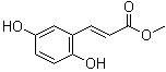 structure of CAS# 63177-57-1, Methyl 2,5-dihydroxycinnamate;3-(2,5-Dihydroxyphenyl)-2-propenoic acid methyl ester