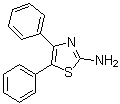 structure of CAS# 6318-74-7, 4,5-Diphenyl-1,3-thiazol-2-amine;4,5-Diphenyl-2-aminothiazole; 4,5-Diphenylthiazol-2-amine; NSC 31689