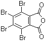 structure of CAS# 632-79-1, Tetrabromophthalic anhydride;4,5,6,7-Tetrabromo-1,3-isobenzofurandione