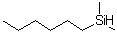 Dimethylhexylsilane molecular structure (CAS 63246-85-5)