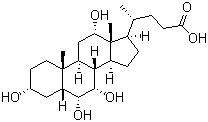 结构式 CAS# 63266-88-6, 3,6,7,12-四羟基胆烷酸