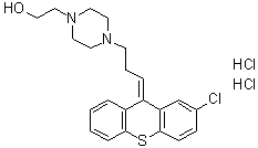Clopenthixol dihydrochloride molecular structure (CAS 633-59-0)