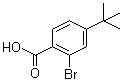 2-Bromo-4-tert-butylbenzoic acid molecular structure (CAS 6332-96-3)