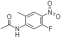 structure of CAS# 633327-49-8, N-(5-Fluoro-2-methyl-4-nitrophenyl)acetamide
