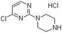 structure of CAS# 634469-41-3, 4-Chloro-2-piperazin-1-yl-pyrimidine hydrochloride