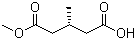 (R)-(+)-3-甲基戊二酸单甲酯分子结构 (CAS 63473-60-9)