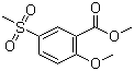 结构式 CAS# 63484-12-8, 2-甲氧基-5-甲磺酰基苯甲酸甲酯