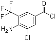 结构式 CAS# 63498-15-7, 4-氨基-3-氯-5-(三氟甲基)苯甲酰氯
