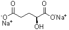 结构式 CAS# 63512-50-5, (S)-2-羟基戊二酸二钠盐