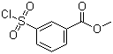 结构式 CAS# 63555-50-0, 3-(氯磺酰基)苯甲酸甲酯; 3-甲氧基羰基苯磺酰氯