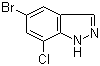 结构式 CAS# 635712-44-6, 5-溴-7-氯-1H-吲唑