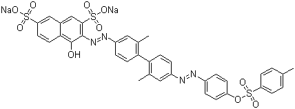 Acid Red 111 molecular structure (CAS 6358-57-2)