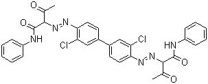Pigment Yellow 12  molecular structure (CAS 6358-85-6)